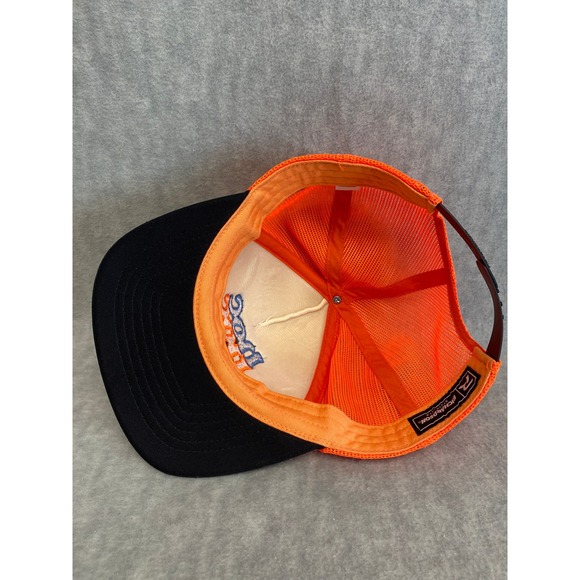 Nantahala Outdoor Center Trucker Hat Mesh Orange White Black NOC Cap Snapback - Picture 6 of 6